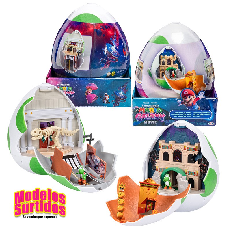 PLAYSET HUEVO DE YOSHI CON ACCESORIOS Y FIGURAS SUPER MARIO GALAXY