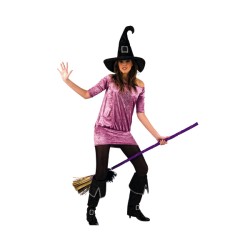 DISFRAZ ADULTO BRUJA STRASS (TALLA S)
