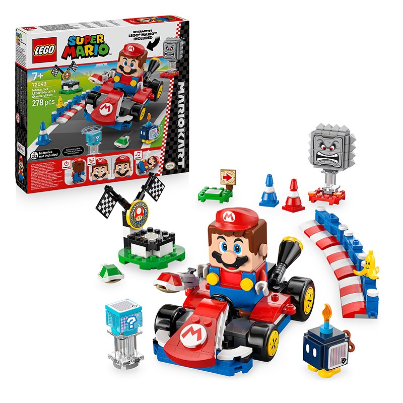 SUPER MARIO MARIO KART LEGO MARIO INTERACTIVO Y KART ESTANDAR