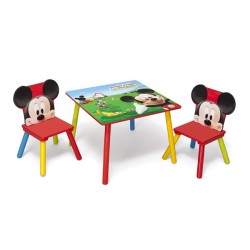 MESA CUADRADA- 2 SILLAS MICKEY