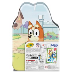 MALETIN 45 PIEZAS BLUEY PARA COLOREAR CON STICKERS