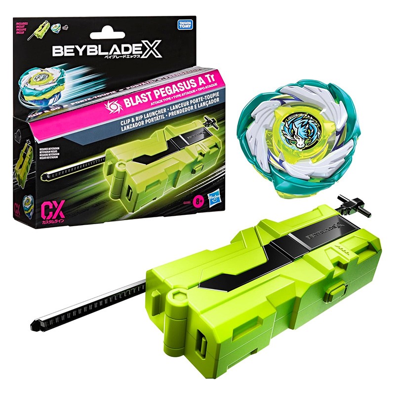 BEYBLADE X SET DE LANZADOR PORTATIL