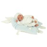 MUÑECA ELEGANCE 40 CM ANDIE AZUL COJIN OJO DURMIENTE Y LLORO MAGNETICO