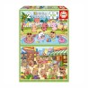 PUZZLE 2x100P CAPYBARAS CAPYFUN