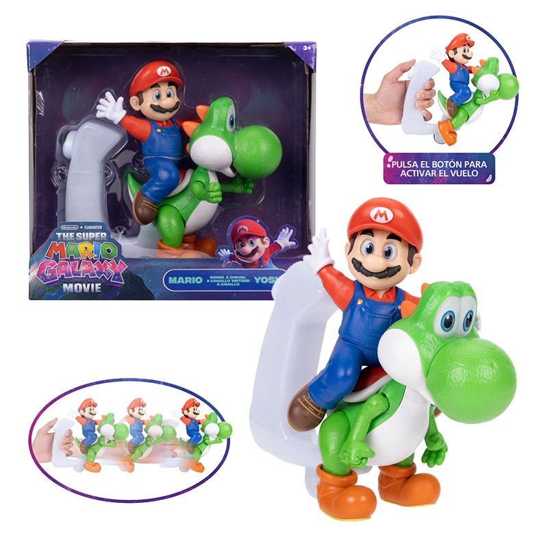 PACK MARIO MONTANDO A YOSHI SUPER MARIO GALAXY