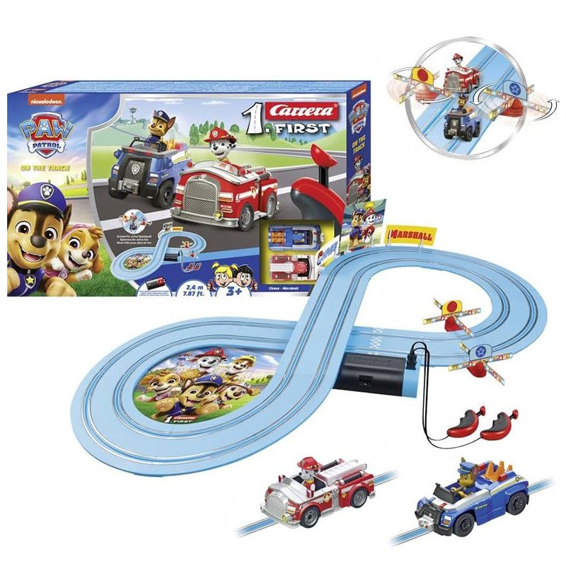 CIRCUITO CARRERA FIRST PAW PATROL ON THE TRACK (Chase+Marshall) (2,4m)