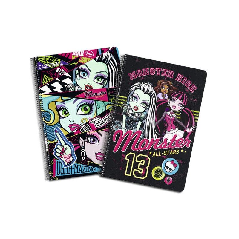 MONSTER HIGH LIBRETA FOLIO TAPA DURA