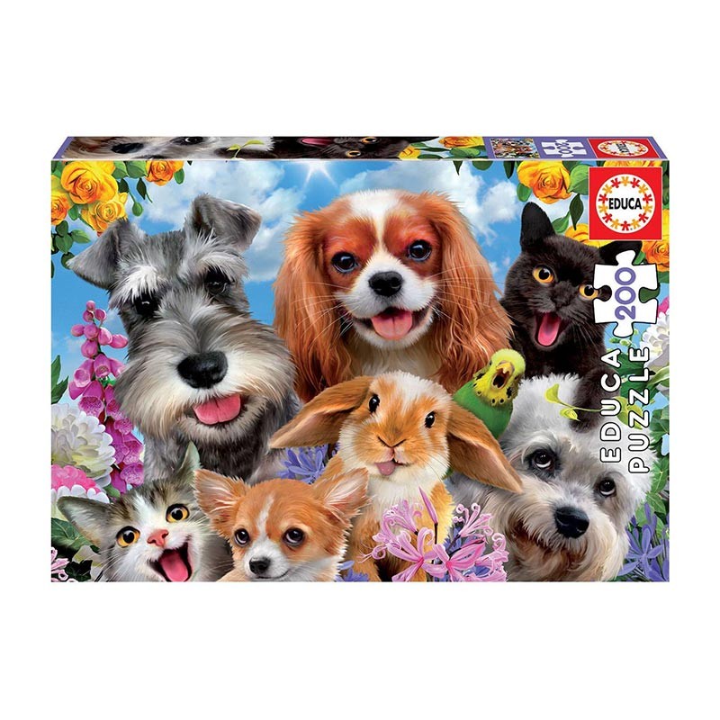 PUZZLE 200P SELFIE DE MASCOTAS