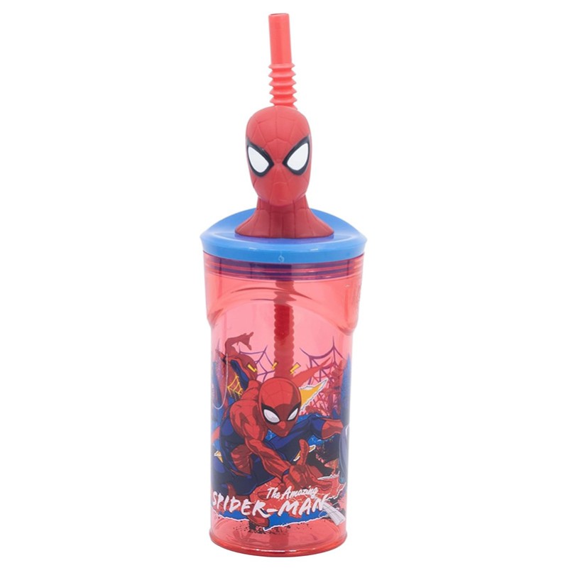 VASO FIGURITA 3D 360 ML SPIDERMAN MOVING