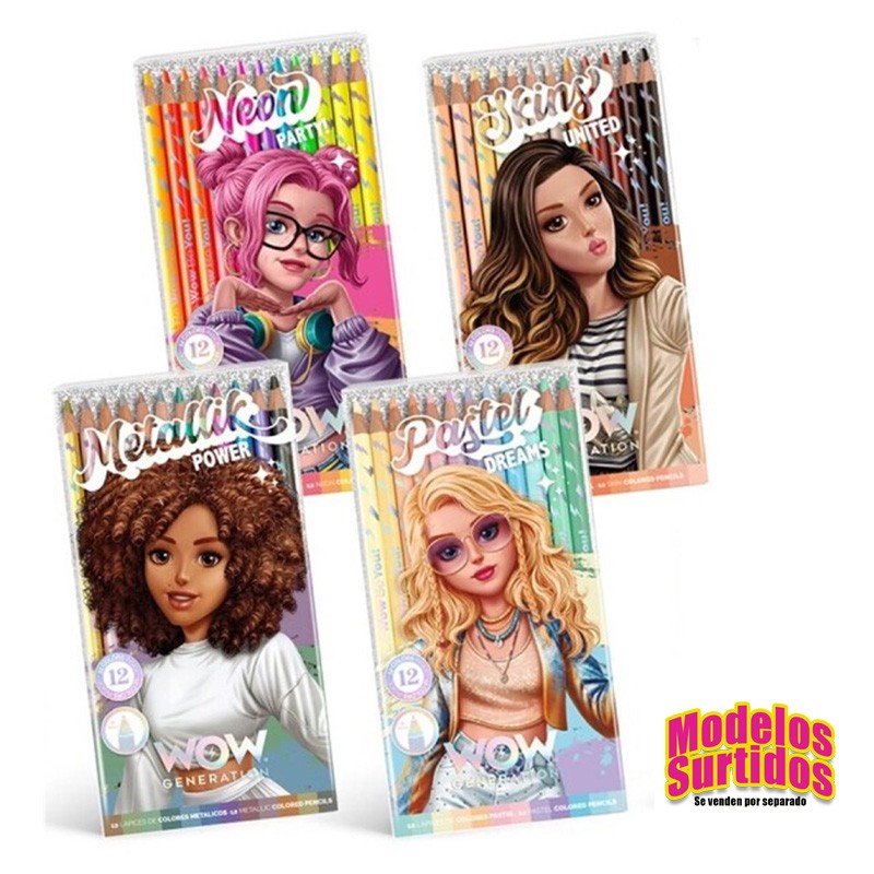 SET 12 LAPICES DE COLORES EN C