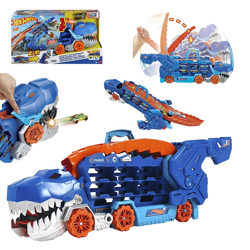 HOTWHEELS CITY CAMION T-REX DE