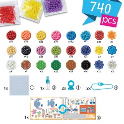 AQUABEADS KIT LLAVEROS STITCH