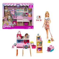 BARBIE CON TIENDA DE MASCOTAS