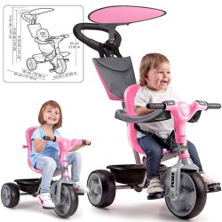 TRICICLO BABY PLUS MUSIC PINK