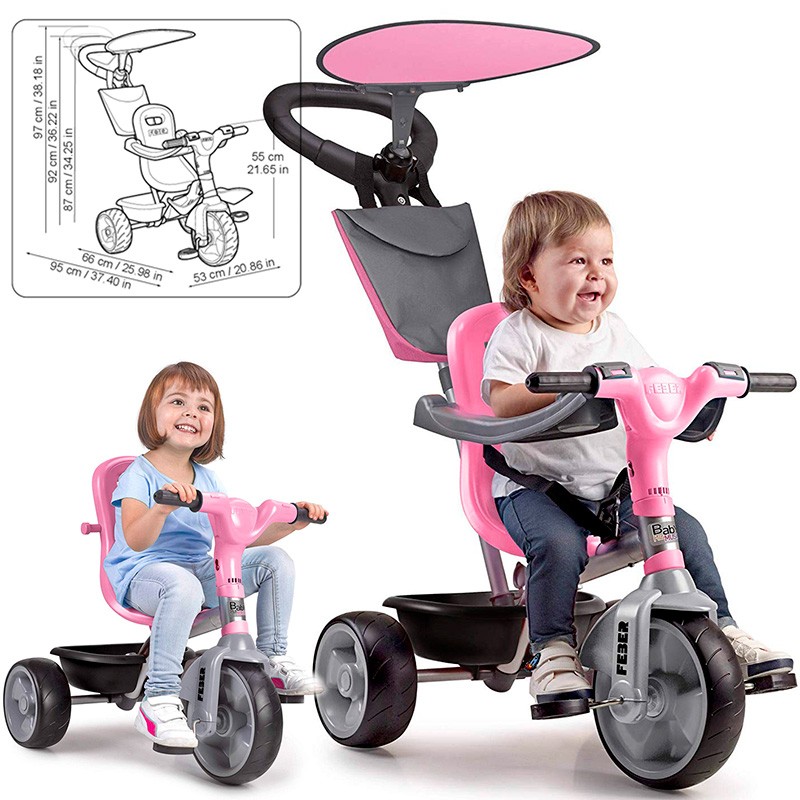 TRICICLO BABY PLUS MUSIC PINK