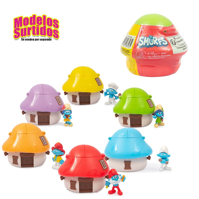 PITUFOS SURPRISE HOUSE FIGURES