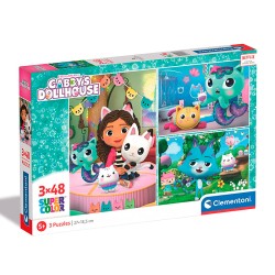 PUZZLE 3x48P LA CASA DE GABBY